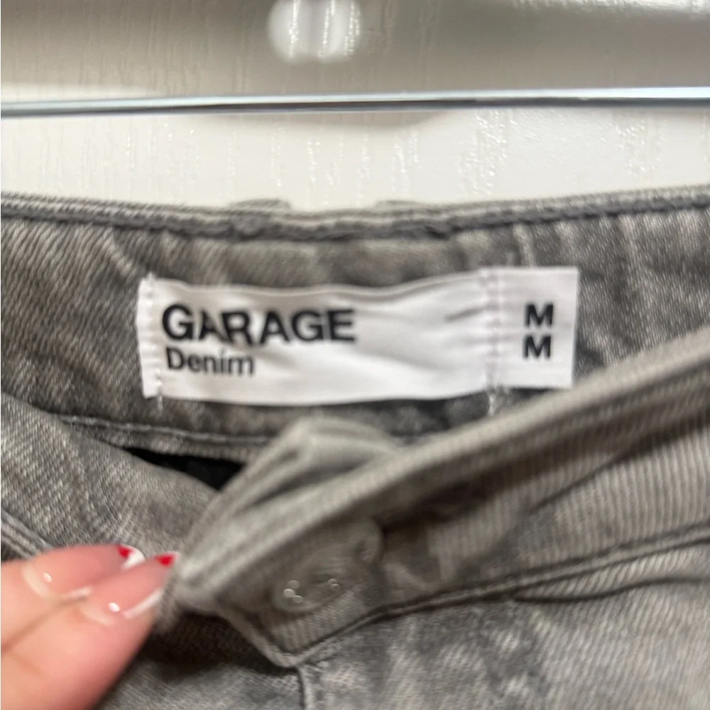 Garage Charcoal Mini Skirt - Picture 2 of 3